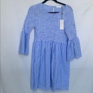 Vasna blue and white Gingham dress NWT size:Medium
